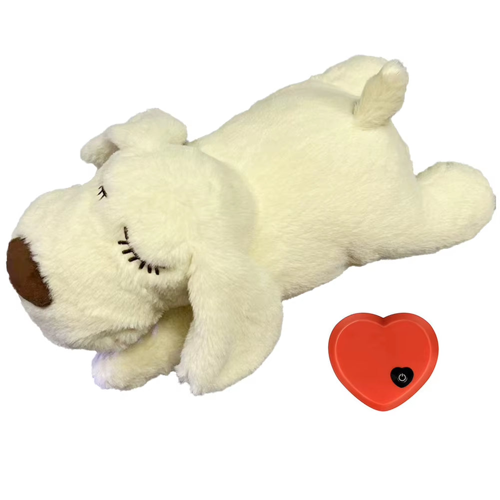 Puppy Heartbeat Soothing Hug Toy Dog Heating Plush Doll Pet Comfortable Behavioral Training Play Aid Tool Anxiety Relief Sleep