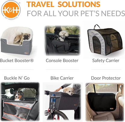 Buckle N Go Dog Car Seat for Large Dogs, Waterproof Fabric, Breathable Mesh Sides, Adjustable Seat Belt Leash, Carseat for Medium to Large Pets, Car Seat Cover - 21 X 19 X 19In